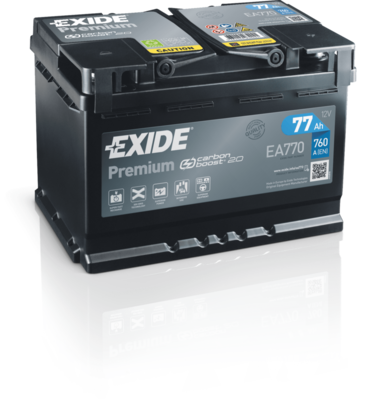 AKKU EXIDE 12/77 47600 PREMIUM - Akut 30-100 ah - EXIDE-EA770 - 1