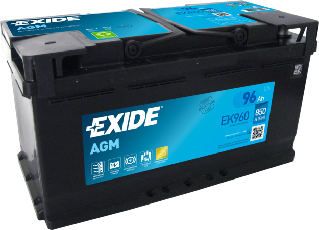 AKKU EXIDE EK960 AGM 96 AH - Akut 30-100 ah - EXIDE-EK960 - 1