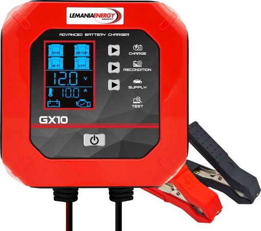 Akkulaturi 12V 10 Ah LemaniaEnergy - Akkulaturit ja apukäynnistimet - 297-GX10 - 1