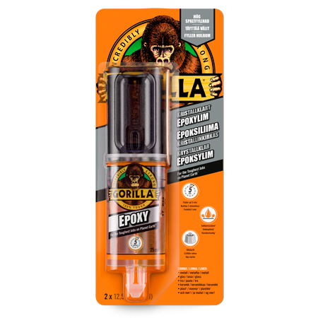 Gorilla Epoksiliima 25 ml - Liimat, tiivisteet, lukitteet - 6047000 - 1