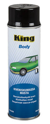 KIVENISKUMASSA KINGSPRAY 500ML MUSTA - Massat ja kotelonsuoja-aineet - 118-620 - 1