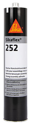 LIIMAMASSA SIKAFLEX-252 310ML MUSTA - Liimat, tiivisteet, lukitteet - 103-2520 - 1