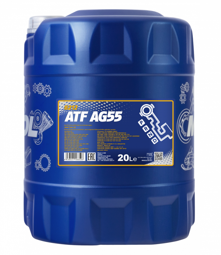 MANNOL ATF AG55 8212 20L AUTOMAATTIVAIHTEISTOÖLJY - Automaattivaihteistoöljyt - MN8212-20 - 1