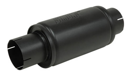 Simons pyöreä vaimennin Grandonett 3 1/2" - 3 1/2" pakoputket - 091-U458900 - 1