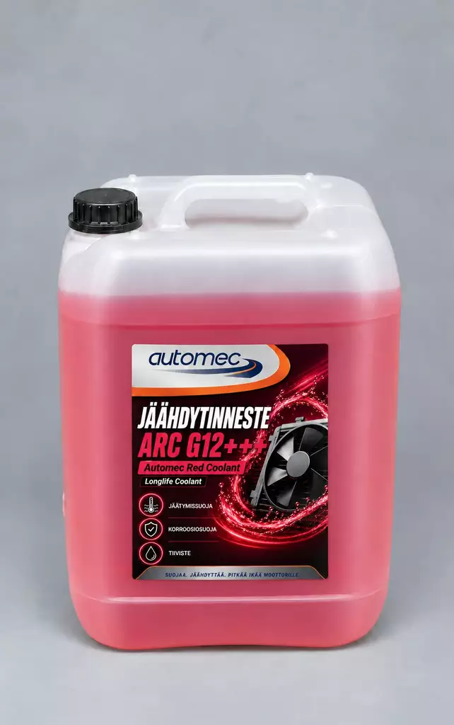 Automec ARC Red G12++ Punainen Jäähdytinneste 10L | Automec 114-AMJPP-10 - Jäähdytinnesteet ja lisäaineet - 114-AMJPP-10 - 1
