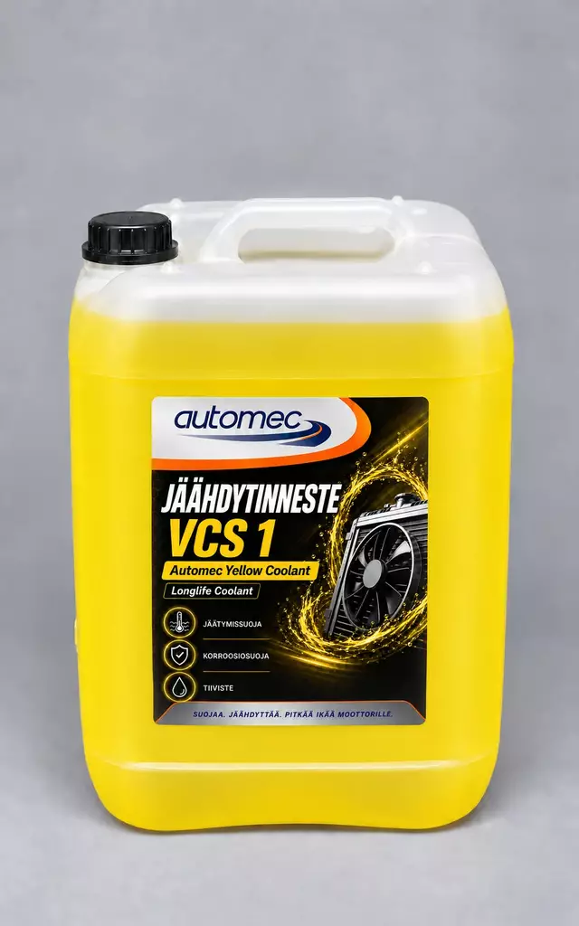 Automec Volvo VCS 1 keltainen jäähdytinneste 10 L | 114-AMJVCS1-10 - Jäähdytinnesteet ja lisäaineet - 114-AMJVCS1-10 - 1