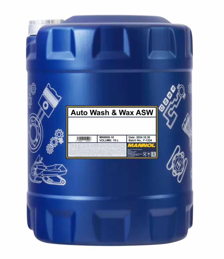 Mannol 9809 auto wash & wax ASW vahashampoo 10L - Auton pesuaineet - MN9809-10 - 1