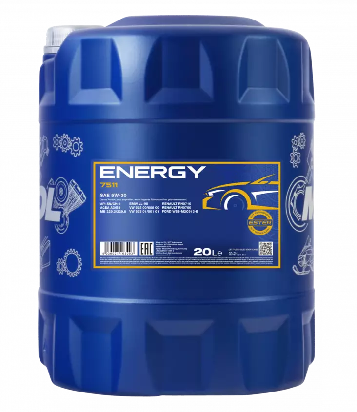 Mannol Energy 5W-30 moottoriöljy 20 L - Moottoriöljyt - MN7511-20 - 1
