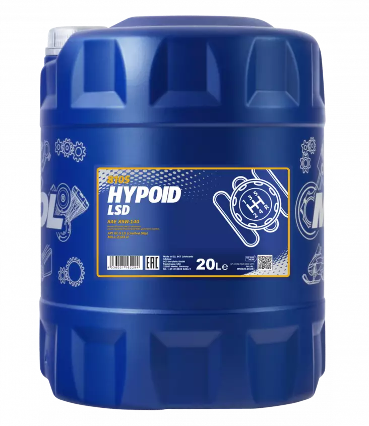 Mannol Hypoid LSD 85W-140 GL5 peräöljy 20 L - Peräöljyt - MN8105-20 - 1
