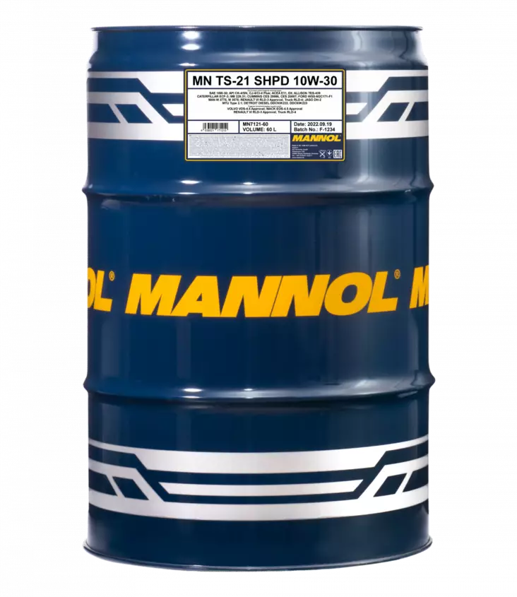 Mannol TS-21 SHPD 10W-30 moottoriöljy 60 L - Raskaankaluston moottoriöljyt - MN7121-60 - 1