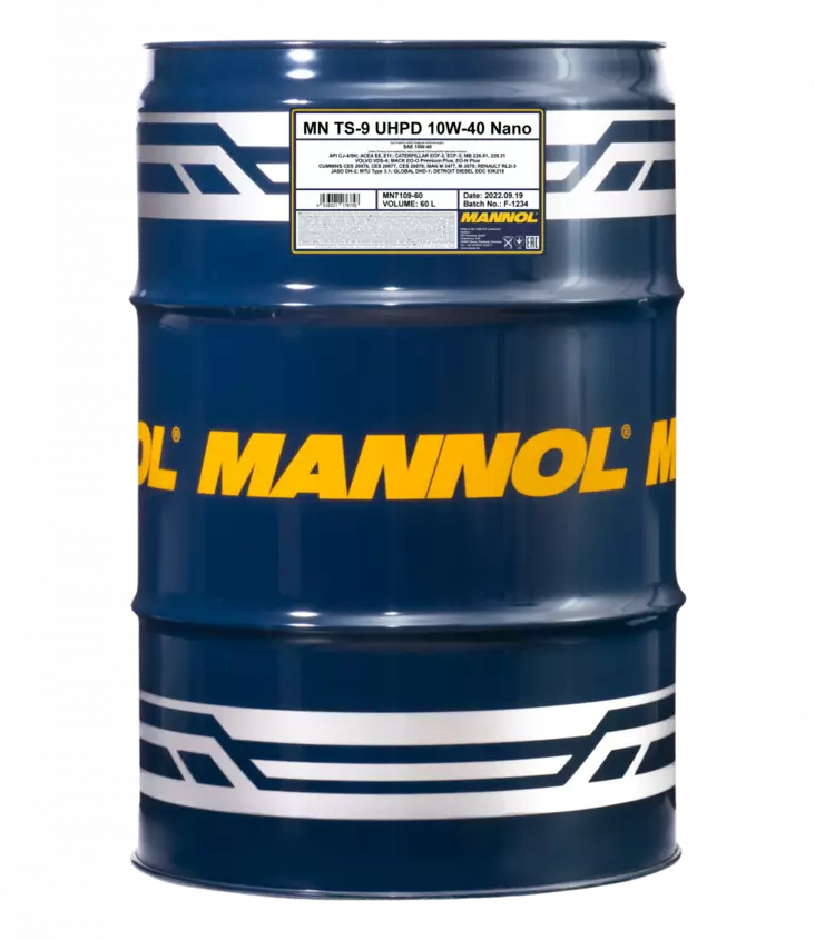 Mannol TS-9 UHPD 10W-40 Nano 7109 moottoriöljy 60 L - Raskaankaluston moottoriöljyt - MN7109-60 - 1