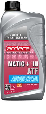 ARDECA MATIC+III 1L AUTOMAATTIVAIHTEISTOÖLJY - Automaattivaihteistoöljyt - 114-41111-1 - 1