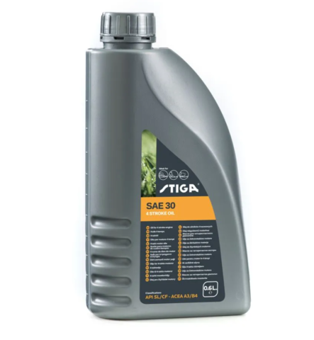 Stiga pienkoneöljy SAE 30 0,6 L - Voiteluaineet - 1111-9234-01 - 1