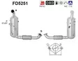 AS Hiukkassuodatin DPF | 098-FD5251 - Pakoputkien hiukkassuodattimet - 098-FD5251 - 1