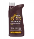 MANNOL 4-Takt Motorbike 10W-40 moottoripyöräöljy 1 L - Moottoripyörän öljyt - MN7812-1 - 1
