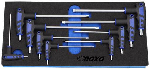 BOXO TORX-AVAINSARJA T-KAHVALLA - Työkaluvaunut - 284-BX021 - 1