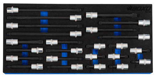BOXO TORX-HYLSYSARJA 3/8" 24-OS. T20-T55 - Työkaluvaunut - 284-BX581 - 1