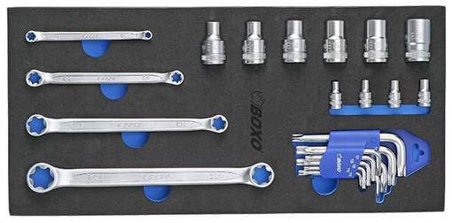 BOXO TORX-SARJA 1/4" & 1/2" 23-OS. - Työkalumoduulit vaunuihin - 284-BX051 - 1