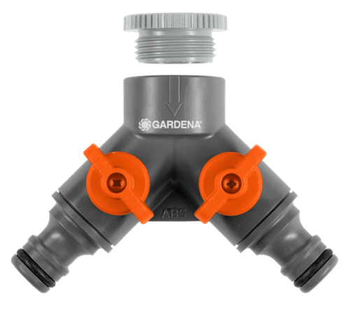 Gardena haaraventtiili 1/2"-3/4" - Letkuliittimet - 9008769-01 - 1