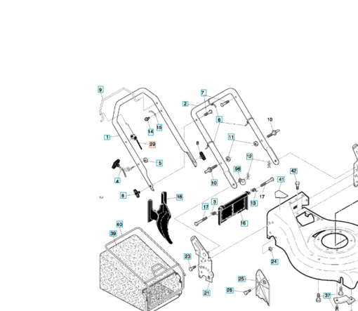 Jarruvaijeri Husqvarna/Jonsered vetävät koneet - Tasoleikkureiden muut osat - 5321912-21 - 1