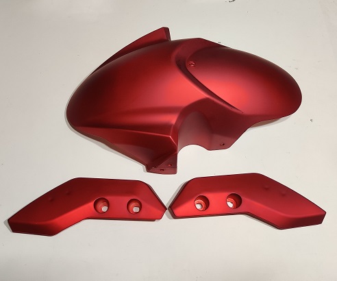 Kruiser Heritage: Etulokasuoja + sivulevyt punainen - Kruiser Heritage varaosat - VT115151 - 1