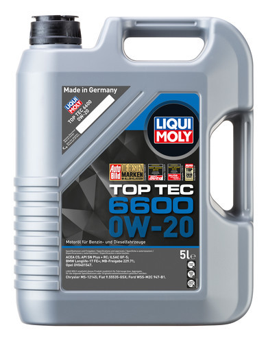Liqui Moly Top Tec 6600 0W-20 moottoriöljy 5 L - Moottoriöljyt - 107-21411 - 1
