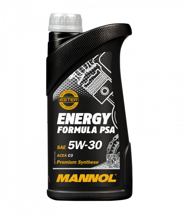 MANNOL 5W-30 PSA ENERGY FORMULA 7703 1L MOOTTORIÖLJY - Moottoriöljyt - MN7703-1 - 1