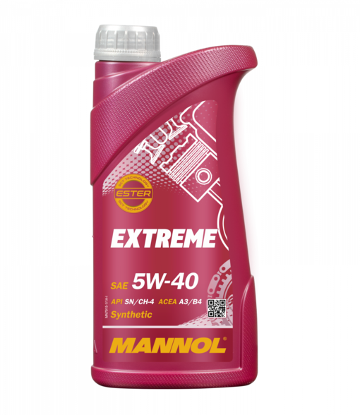 Mannol Extreme 5W-40 moottoriöljy 1 L - Moottoriöljyt - MN7915-1 - 1