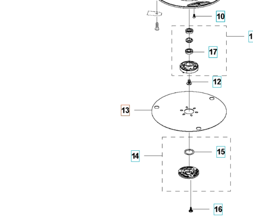 Robottileikkurin terälautasen suojalevy Automower 400 sarja - Robottileikkureiden terät ja tarvikkeet - 5987949-01 - 1
