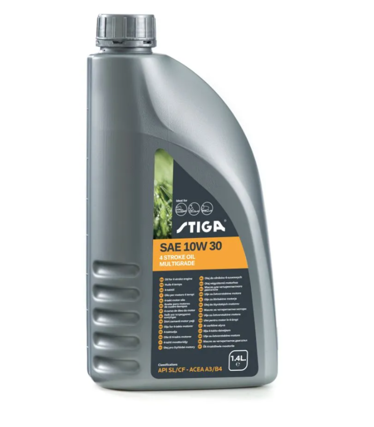 Stiga pienkoneöljy SAE 10W-30 1,4 L - Voiteluaineet - 1111-9238-01 - 1