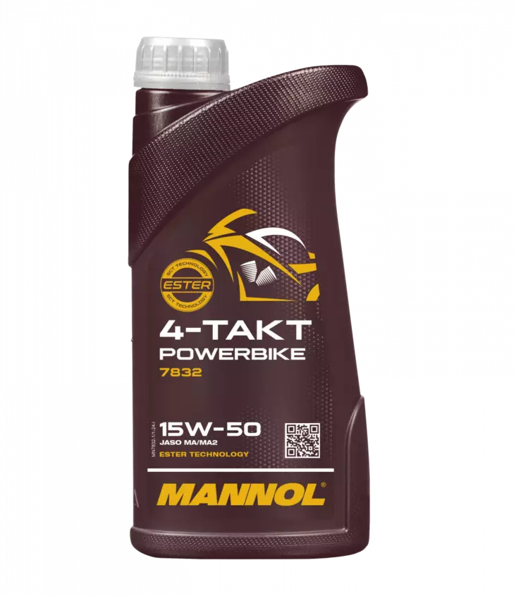 MANNOL 4-Takt Powerbike 15W-50 moottoripyöräöljy 1 L - Moottoripyörän öljyt - MN7832-1 - 1