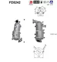Toyota DPF hiukkassuodatin | AS 098-FD5242 - Pakoputkien hiukkassuodattimet - 098-FD5242 - 1