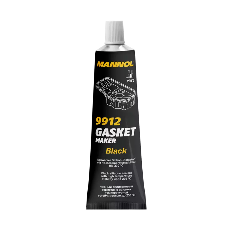 Mannol 9912 musta silikonitiiviste 85G - Liimat, tiivisteet, lukitteet - MN9912 - 1