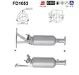 Volvo DPF hiukkassuodatin | AS 098-FD1053 - Pakoputkien hiukkassuodattimet - 098-FD1053 - 1