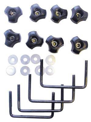 Suksiboksin asennussarja u-rauta 80x60 mm 4 kpl - Suksiboksit - 910-XR430-AS3 - 1
