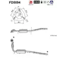AS Hiukkassuodatin DPF | 098-FD5094 - Pakoputkien hiukkassuodattimet - 098-FD5094 - 1