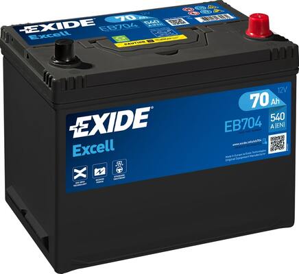 EXIDE EB 704 70AH - Akut 30-100 ah - EXIDE-EB704 - 1