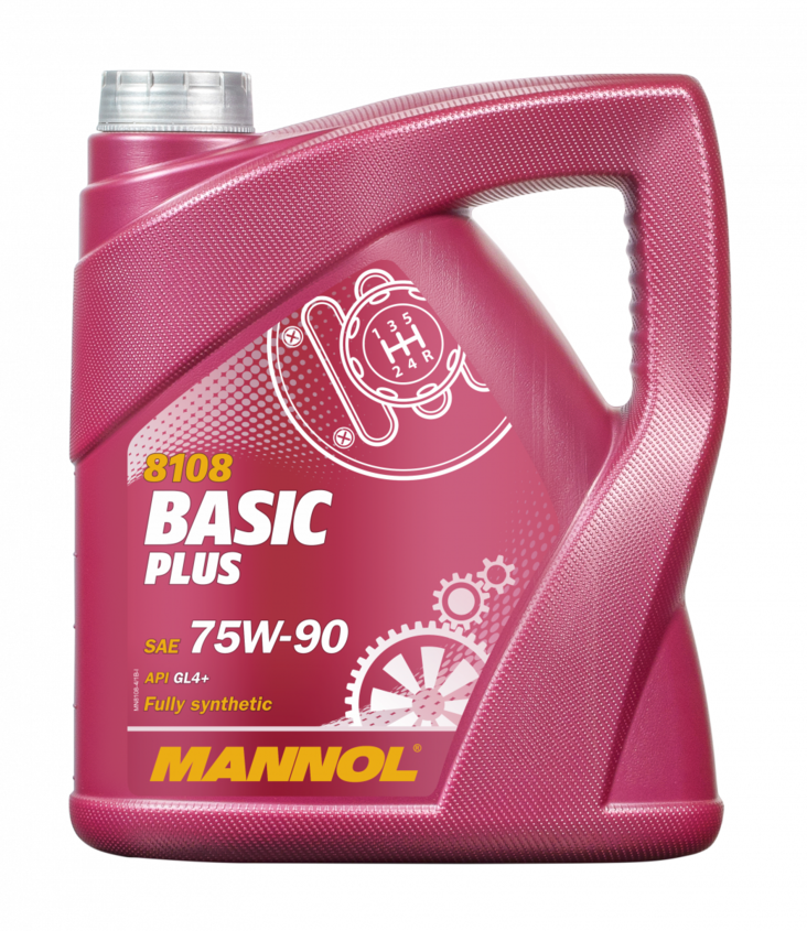 MANNOL 75W-90 GL4+ BASIC PLUS 8108 4L VAIHTEISTOÖLJY - Manuaalivaihteistoöljyt - MN8108-4 - 1