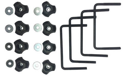 Suksiboksin asennussarja u-rauta 100 x 60 mm 4 kpl - Suksiboksit - 910-XR430-AS4 - 1