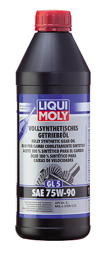 Vaihteistoöljy Liqui moly GL5 75W-90 täyssynteettinen - Manuaalivaihteistoöljyt - 107-1414 - 1
