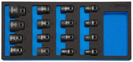 BOXO KONEHYLSYSARJA 1/2" 16-OS. 10-30MM - Työkalumoduulit vaunuihin - 284-BX175 - 1