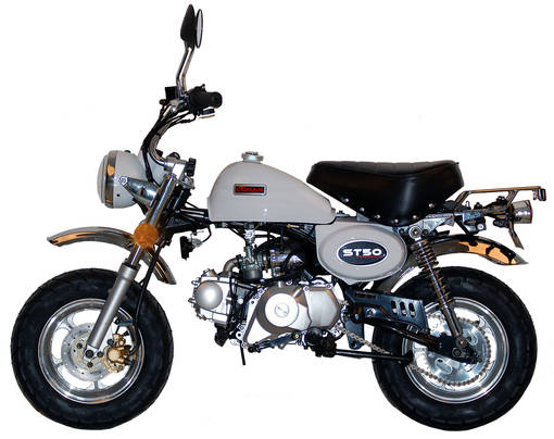 Conan ST50 mopo 10" street valkoinen - Mopot - ST50-8-10-WHITE-E5 - 1