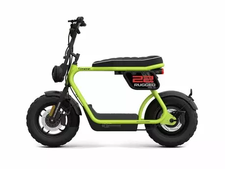 Coopop Rugged 15km/h lime green sähkömopo (sis.Akku) - Mopot - 10R254125 - 1