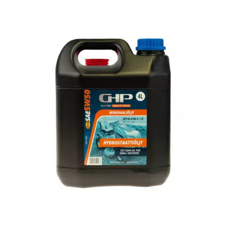 Hydrauliikkaöljy 4 L GHP 5W50 ajoleikkureihin - Ajoleikkureiden hihnat ja kiristimet - 500-1655 - 1