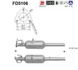 AS Hiukkassuodatin DPF | 098-FD5106 - Pakoputkien hiukkassuodattimet - 098-FD5106 - 1