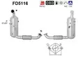 AS Hiukkassuodatin DPF | 098-FD5116 - Pakoputkien hiukkassuodattimet - 098-FD5116 - 1