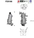 Toyota DPF hiukkassuodatin | AS 098-FD5166 - Pakoputkien hiukkassuodattimet - 098-FD5166 - 1