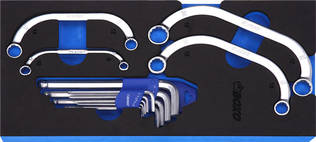 BOXO KAARISILMUKKA-AVAINSARJA 8-19MM - Työkalumoduulit vaunuihin - 284-BX077 - 1