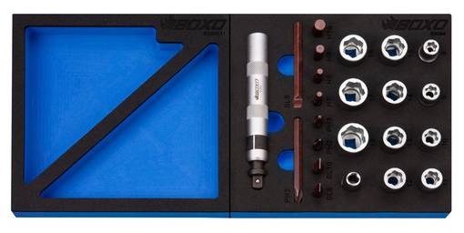 BOXO LYÖNTITALTTASARJA 3/8" 23-OSAA - Työkaluvaunut - 284-BX687 - 1