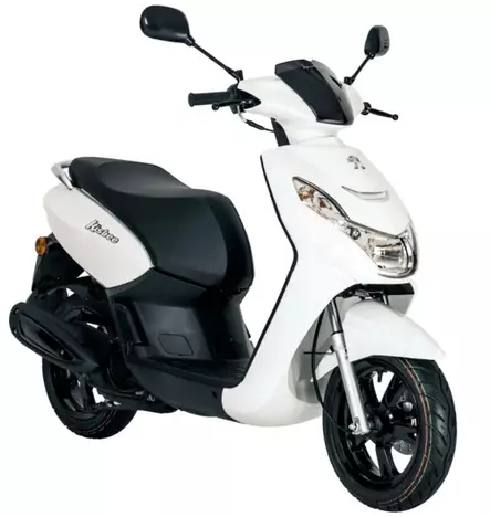 Peugeot Kisbee 50 E5+ valkoinen skootteri - Mopot ja Skootterit polttomoottorilla - KSBSZ2F8 - 1